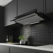 Hotte Télescopique Extra EHT2-60BG Noir